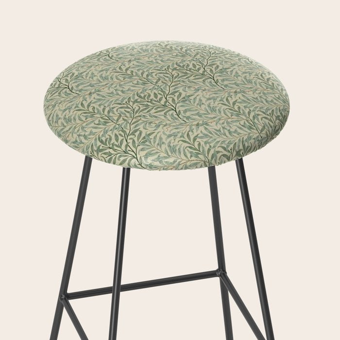 William Morris Willow Bough Cream Pale Green Stool Gallery Image 2