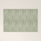 William Morris Willow Bough Cream Pale Green Welcome Mat Gallery Image 1