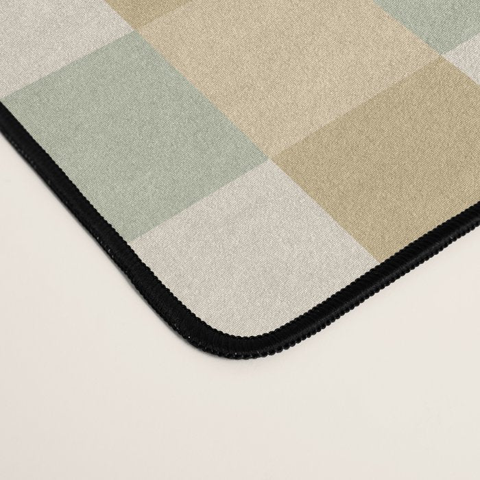 Checkered Multicolor Pattern I Natural Pastel Desk Mat Gallery Image 4