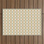 Checkered Multicolor Pattern I Natural Pastel Outdoor Rug Gallery Image 1