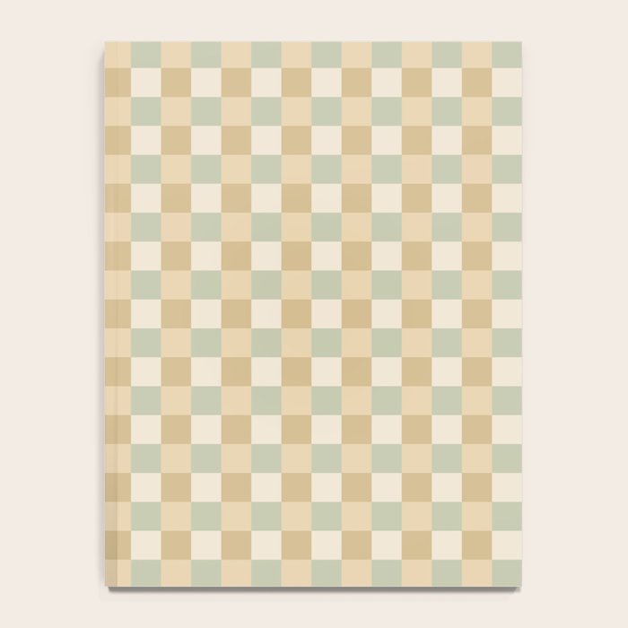 Checkered Multicolor Pattern I Natural Pastel Notebook Gallery Image 4