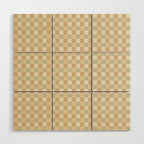 Checkered Multicolor Pattern I Natural Pastel Wood Wall Art Gallery Image 1