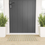 Checkered Multicolor Pattern I Natural Pastel Welcome Mat Gallery Image 3