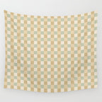 Checkered Multicolor Pattern I Natural Pastel Wall Tapestry Gallery Image 4