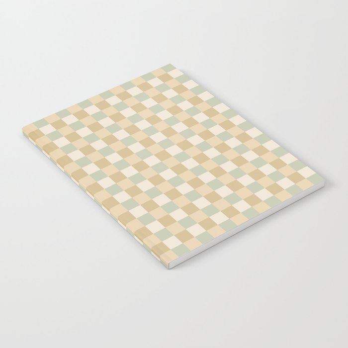 Checkered Multicolor Pattern I Natural Pastel Notebook Gallery Image 2