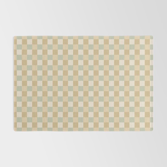 Checkered Multicolor Pattern I Natural Pastel Rug Gallery Image 2