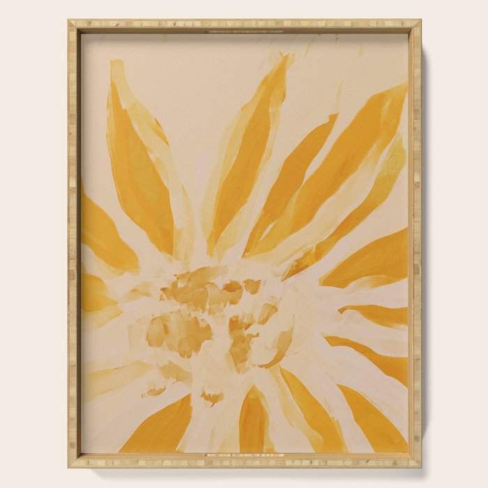Sun Blooming Flower Serving Tray Gallery Image 1