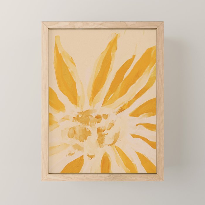 Sun Blooming Flower Mini Art Print Gallery Image 1