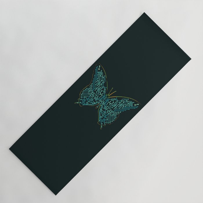 Mechanical Butterfly Yoga Mat Gallery Image 1