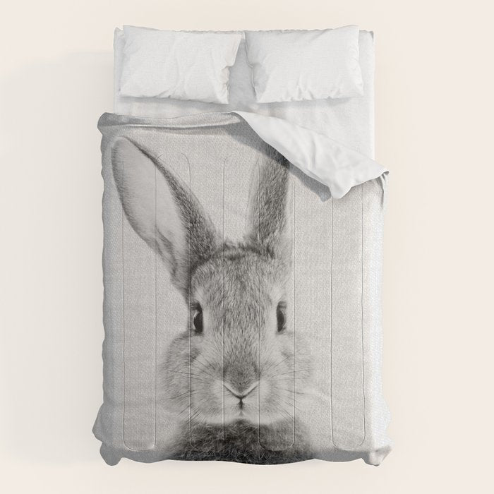 Rabbit - Black & White Comforter Gallery Image 6