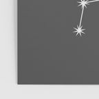 Libra Zodiac Star Constellation Line Art Grey Poster Gallery Image 3