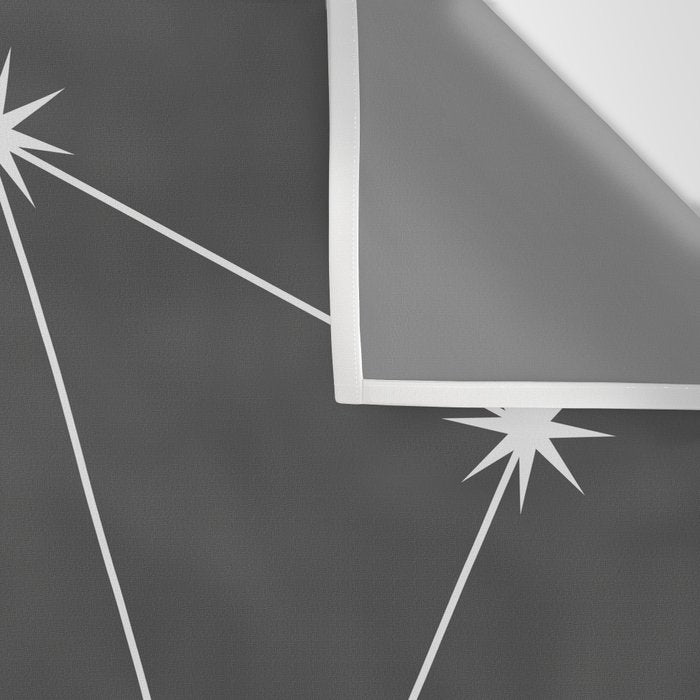 Libra Zodiac Star Constellation Line Art Grey Wall Tapestry Gallery Image 3
