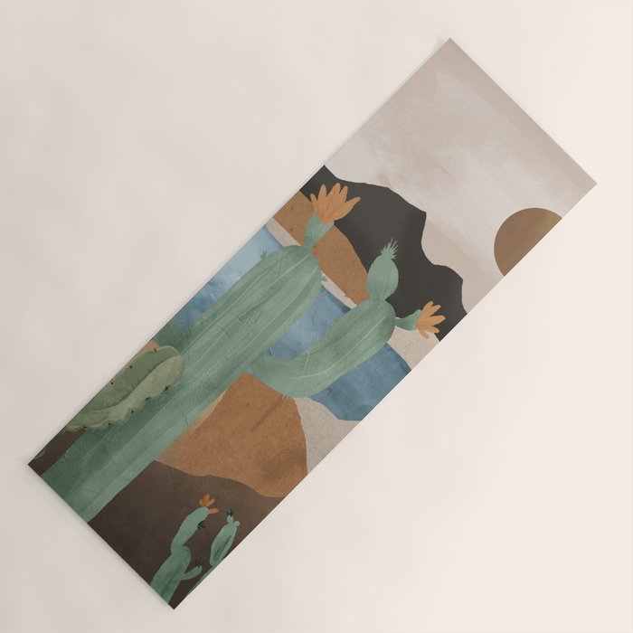 Cactus Landscape 2 Yoga Mat Gallery Image 1