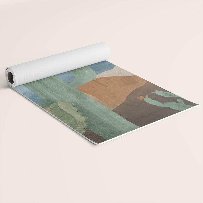 Cactus Landscape 2 Yoga Mat Gallery Image 2