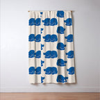 Blue cat Window Curtain Gallery Image 3