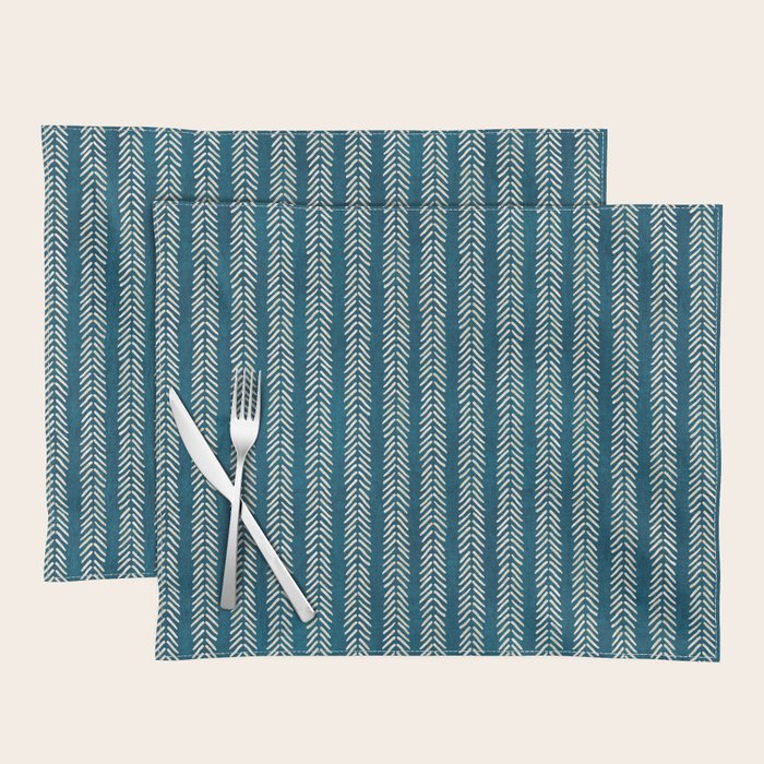 Small Teal Arrowheads Placemat Gallery Image 1