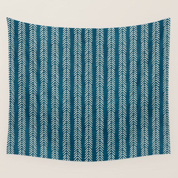 Small Teal Arrowheads Wall Tapestry Gallery Image 1