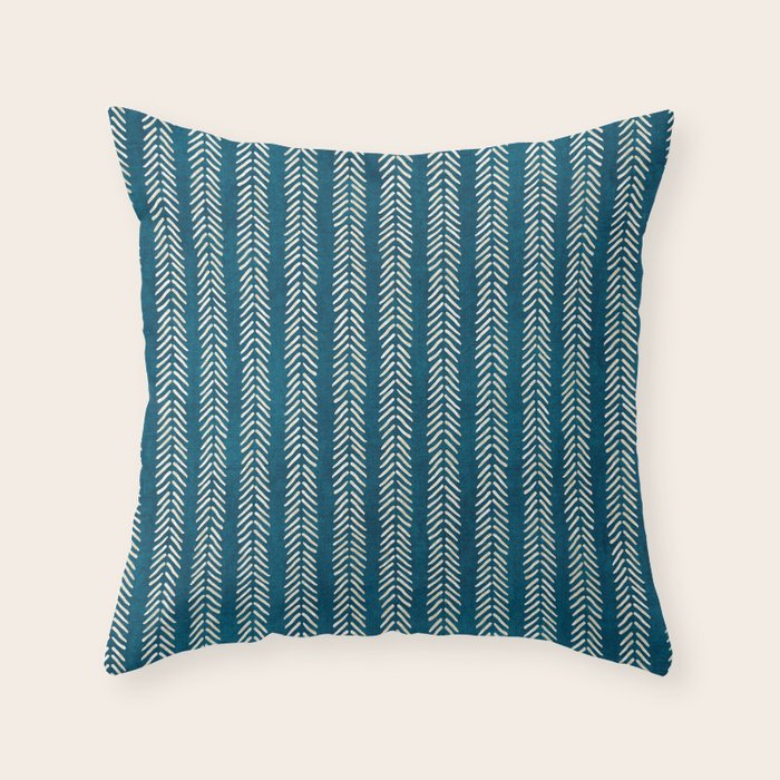 Small Teal Arrowheads Throw Pillow Gallery Image 6