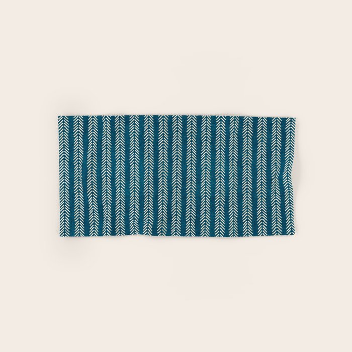 Small Teal Arrowheads Bath Towel Gallery Image 1