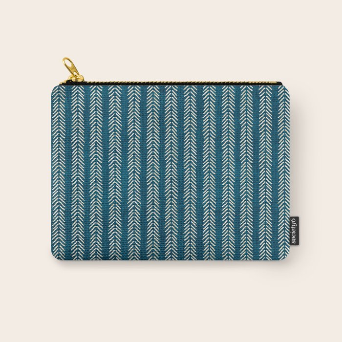 Small Teal Arrowheads Carry All Pouch Gallery Image 1