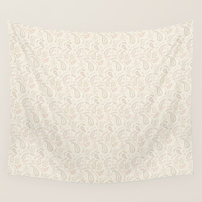 Paisley - Soft Pink Wall Tapestry Gallery Image 4