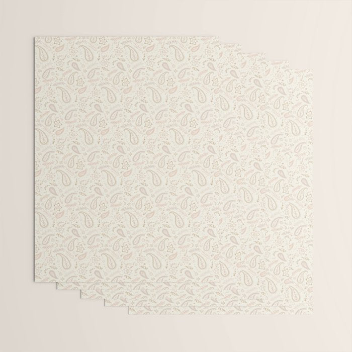 Paisley - Soft Pink Wrapping Paper Gallery Image 3