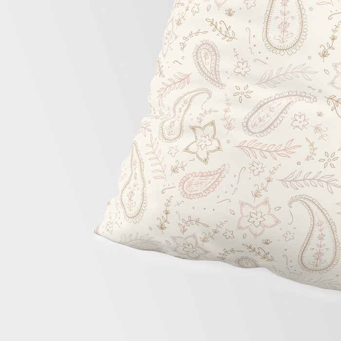 Paisley - Soft Pink Pillow Sham Gallery Image 4