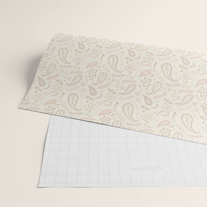 Paisley - Soft Pink Wrapping Paper Gallery Image 2