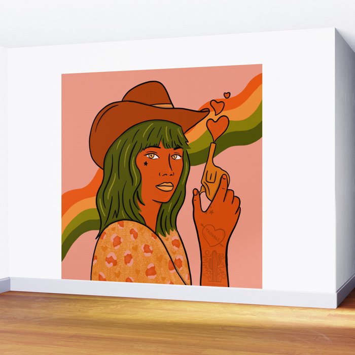 She's Trouble Wall Mural Gallery Image 2