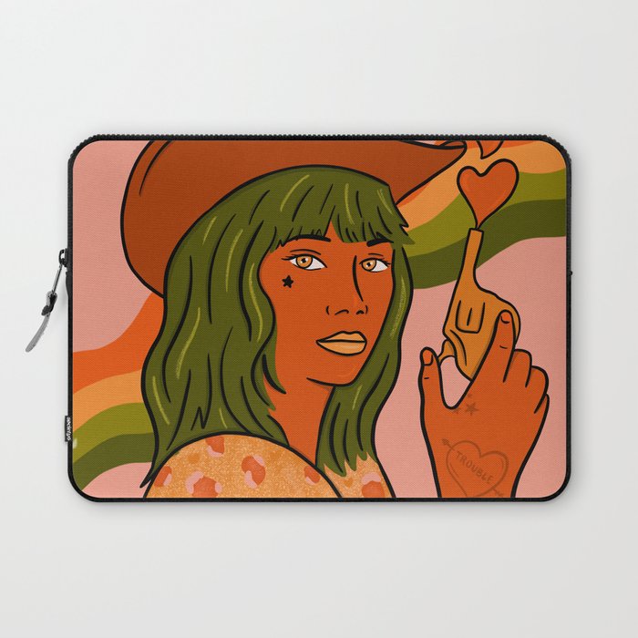 She's Trouble Laptop Sleeve Gallery Image 1