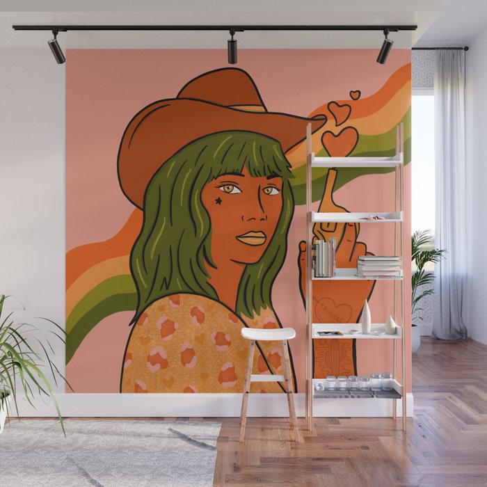 She's Trouble Wall Mural Gallery Image 1