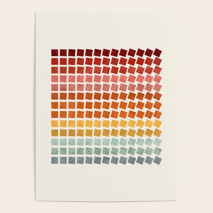 Squares rotation Poster – Society6
