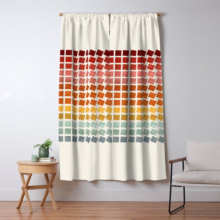 Squares rotation Window Curtain Gallery Image 5