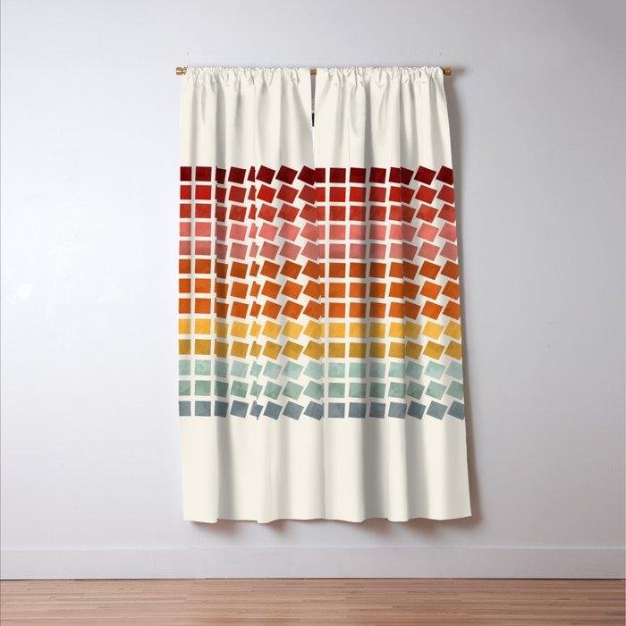Squares rotation Window Curtain Gallery Image 3
