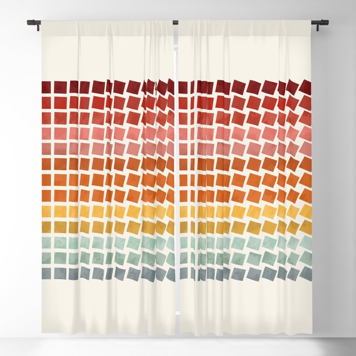 Squares rotation Window Curtain Gallery Image 5