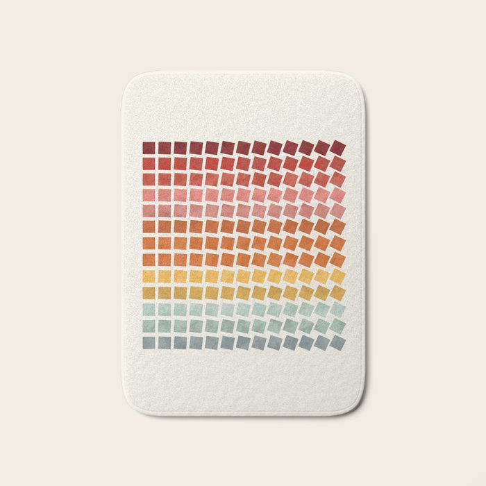 Squares rotation Bath Mat Gallery Image 1