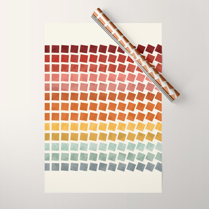 Squares rotation Wrapping Paper Gallery Image 1