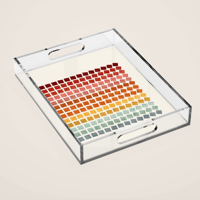 Squares rotation Acrylic Tray Gallery Image 1