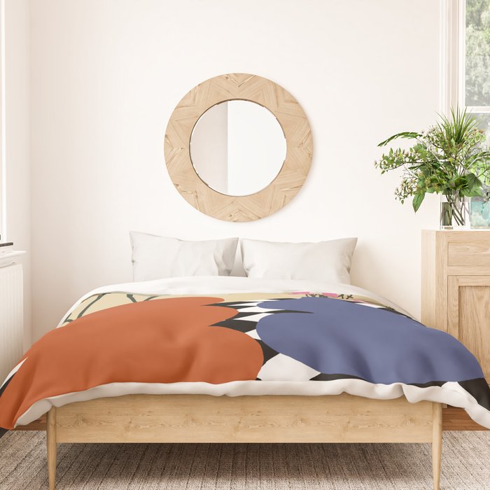 Two blooming pottery   Duvet Cover Gallery Image 3