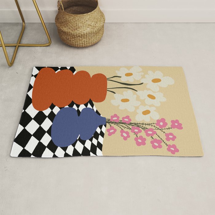 Two blooming pottery   Rug Gallery Image 1