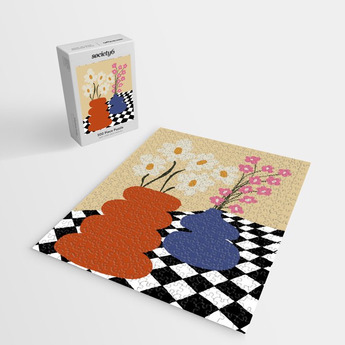 Two blooming pottery   Jigsaw Puzzle Gallery Image 2