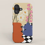 Two blooming pottery   iPhone Case Gallery Image 1