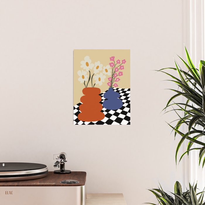 Two blooming pottery   Poster Gallery Image 2