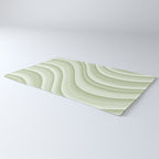 Wavy Stripes XXI - Pastel Natural Green Rug Gallery Image 3