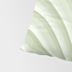 Wavy Stripes XXI - Pastel Natural Green Pillow Sham Gallery Image 4