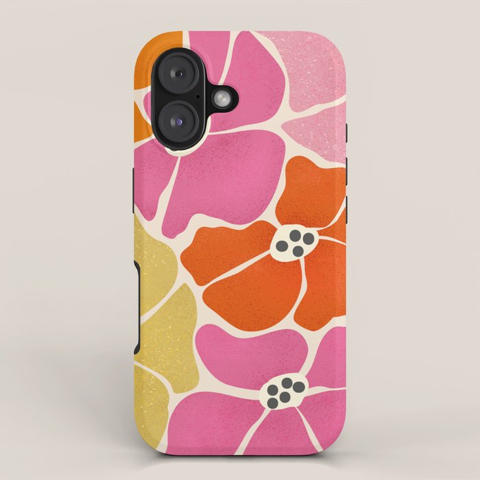 Blooming Retro Florals iPhone Case Gallery Image 1