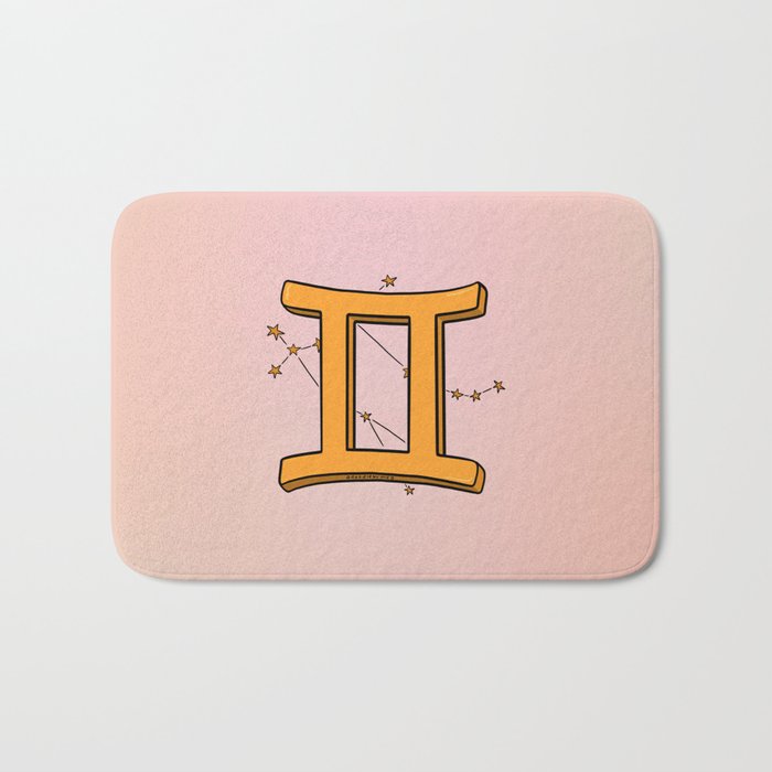 Gemini Symbol Bath Mat Gallery Image 1