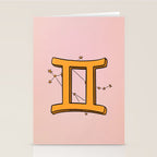 Gemini Symbol Stationery Card Gallery Image 2