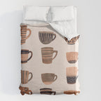 Watercolor Tea Cups Duvet Cover Gallery Image 6