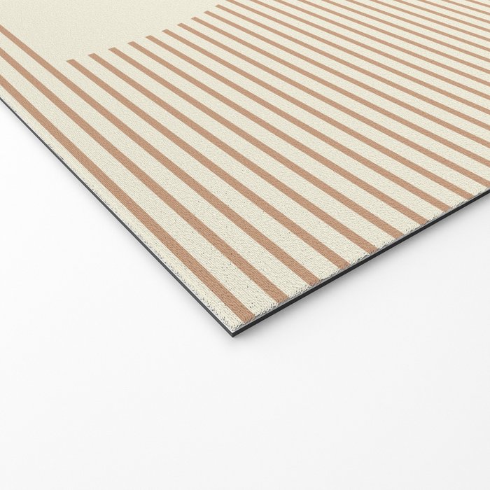 Geometric lines in Shades of Coffee and Latte 4 (Sunrise and Sunset) Welcome Mat Gallery Image 2